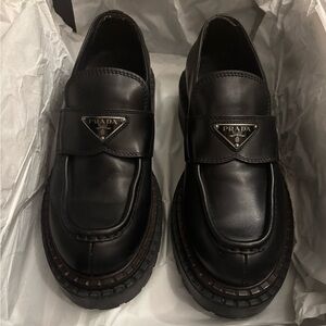 Prada Brushed Leather loafers